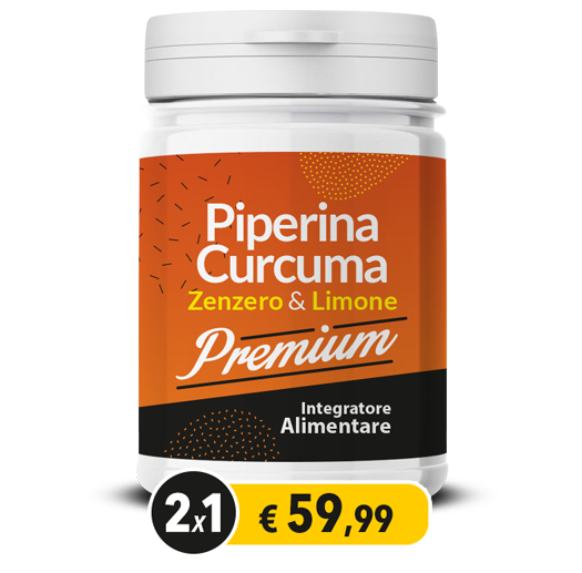Piperina e Curcuma Premium